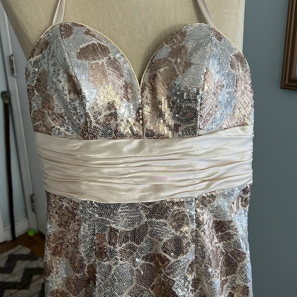 Cire A Division of Landa Prom Dress Satin and Sequin Gown size 4 - Picture 2 of 11